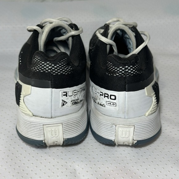 Wilson Rush Pro Ace Tennis Shoes Black White Athletic Sneakers - Picture 7 of 8